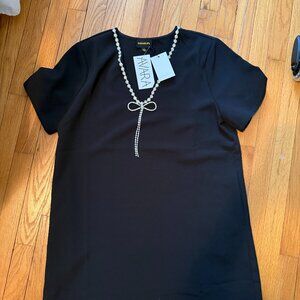 NWT Black dress with Rhinestones